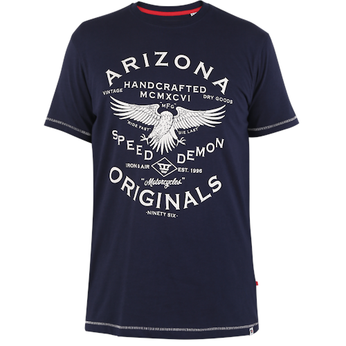 D555 Ashburton Arizona Originals Printed T-Shirt Navy